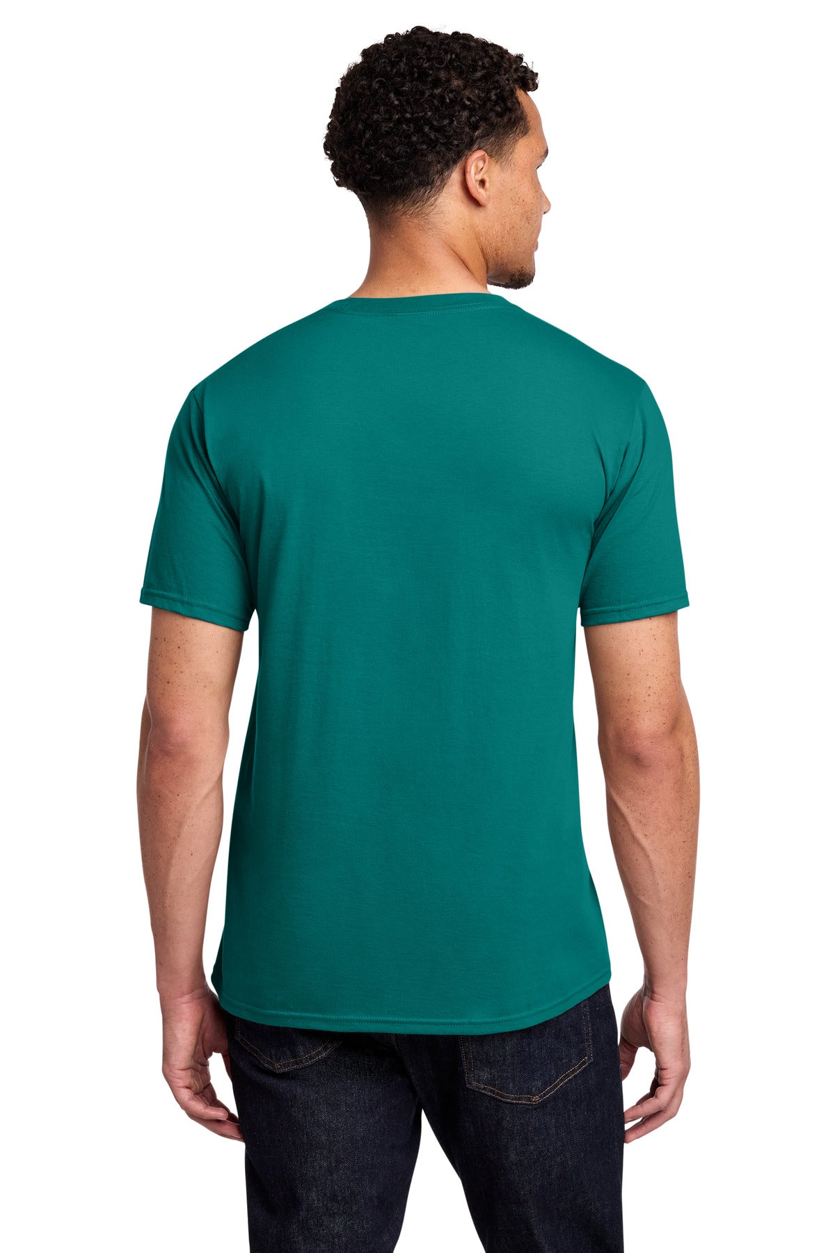 Custom Embroidered Port & Co T-Shirts  in Team Teal