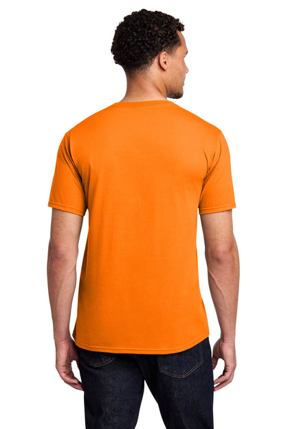 Custom Embroidered Port & Co T-Shirts  in Tennessee Orange