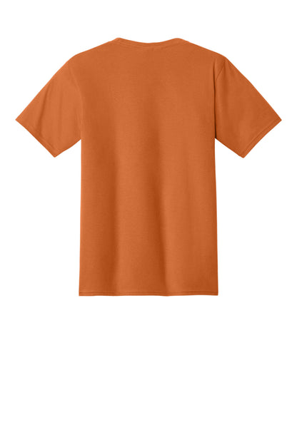 Custom Embroidered Port & Co T-Shirts  in Texas Orange