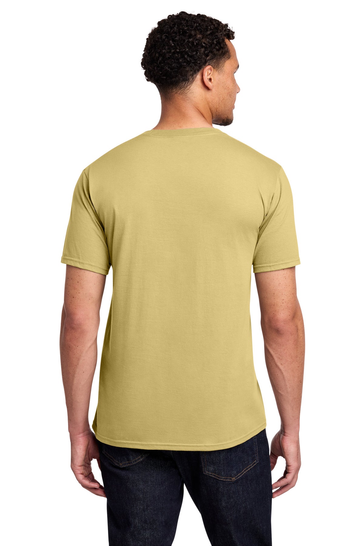 Custom Embroidered Port & Co T-Shirts  in Trophy Gold
