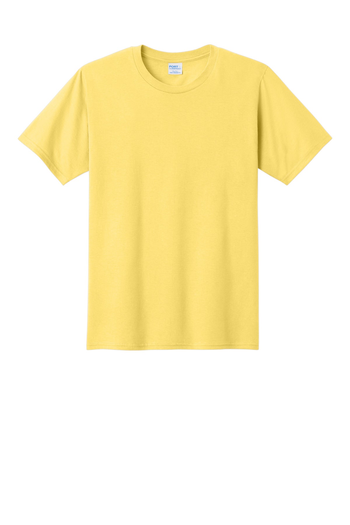 Custom Embroidered Port & Co T-Shirts  in Yellow