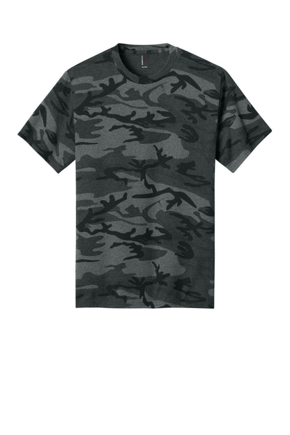 Custom Embroidered Port & Co T-Shirts  in Black Heather Camo