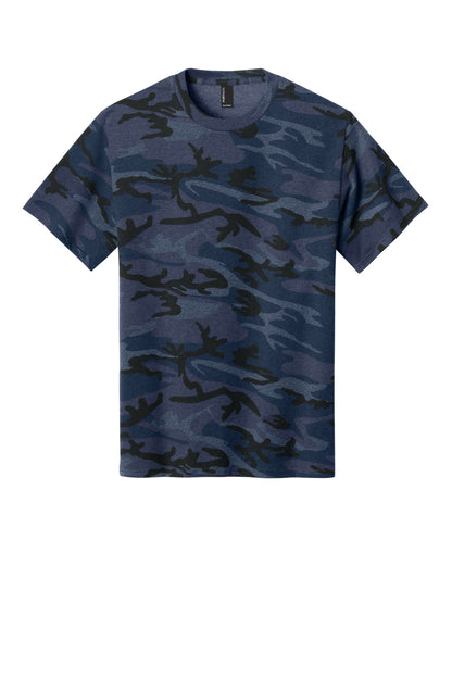 Custom Embroidered Port & Co T-Shirts  in Heather Navy Camo