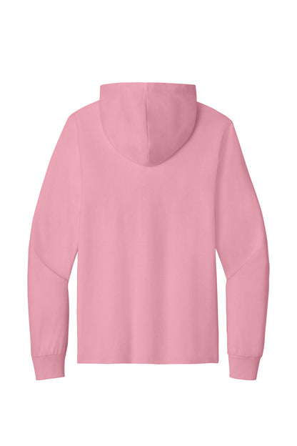 Custom Embroidered Port & Co T-Shirts  in Candy Pink