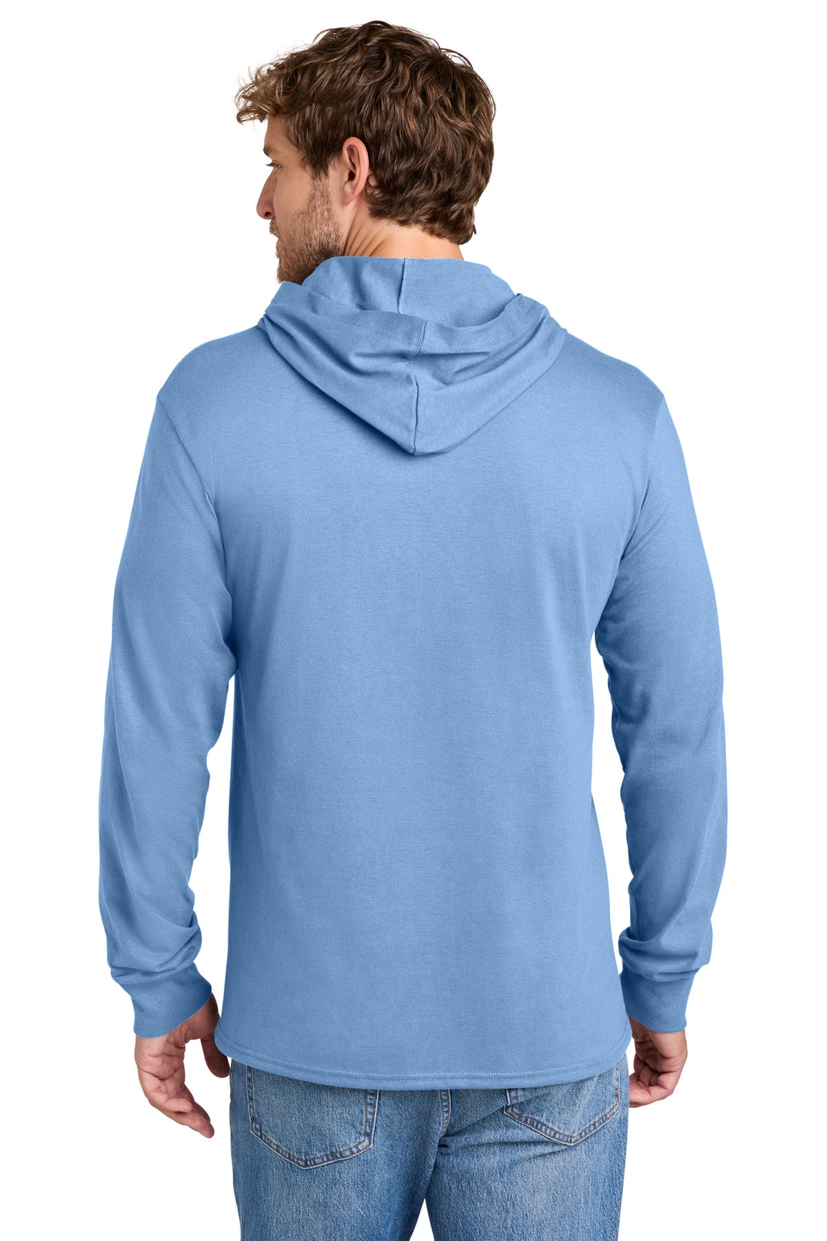 Custom Embroidered Port & Co T-Shirts  in Carolina Blue