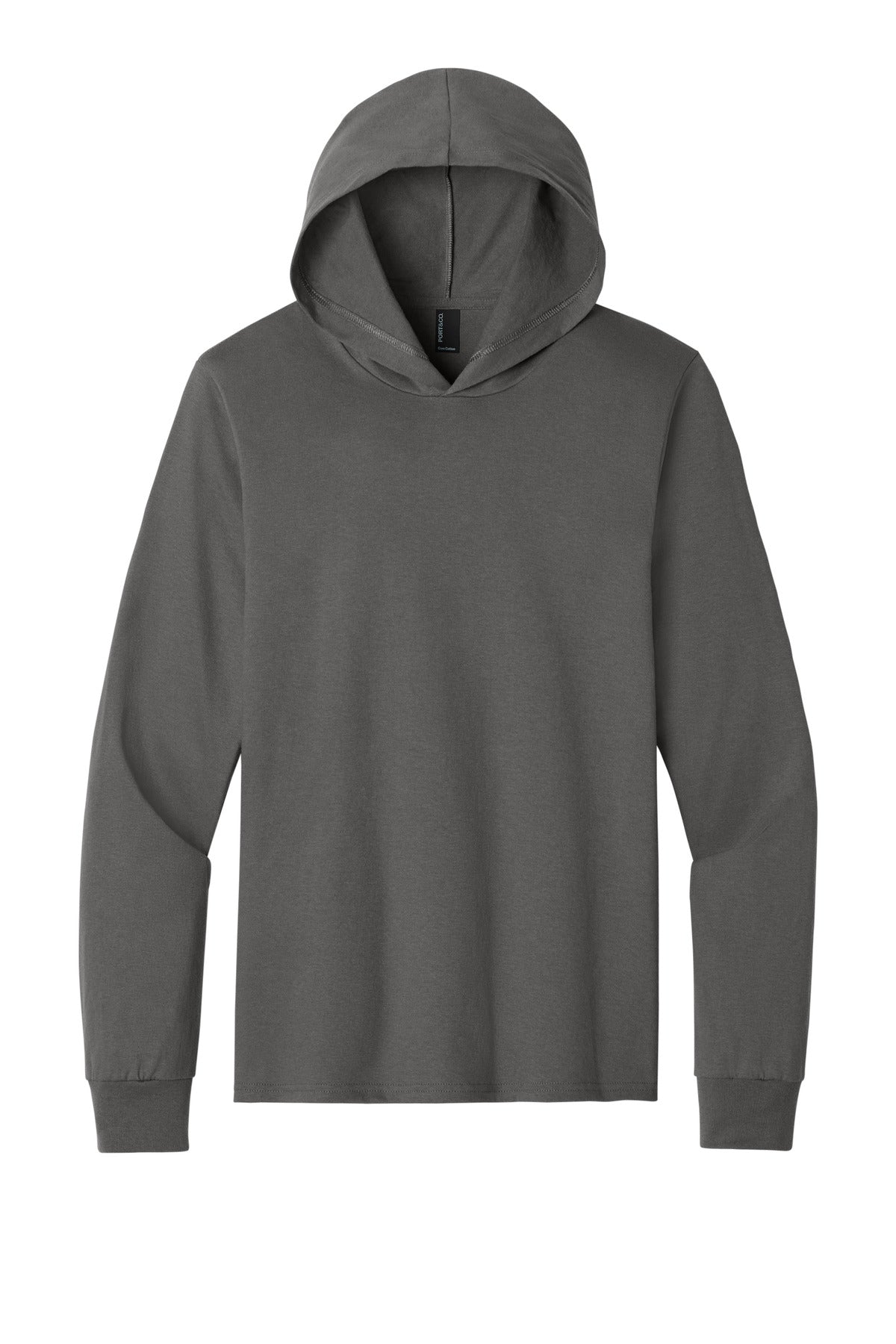 Custom Embroidered Port & Co T-Shirts  in Charcoal