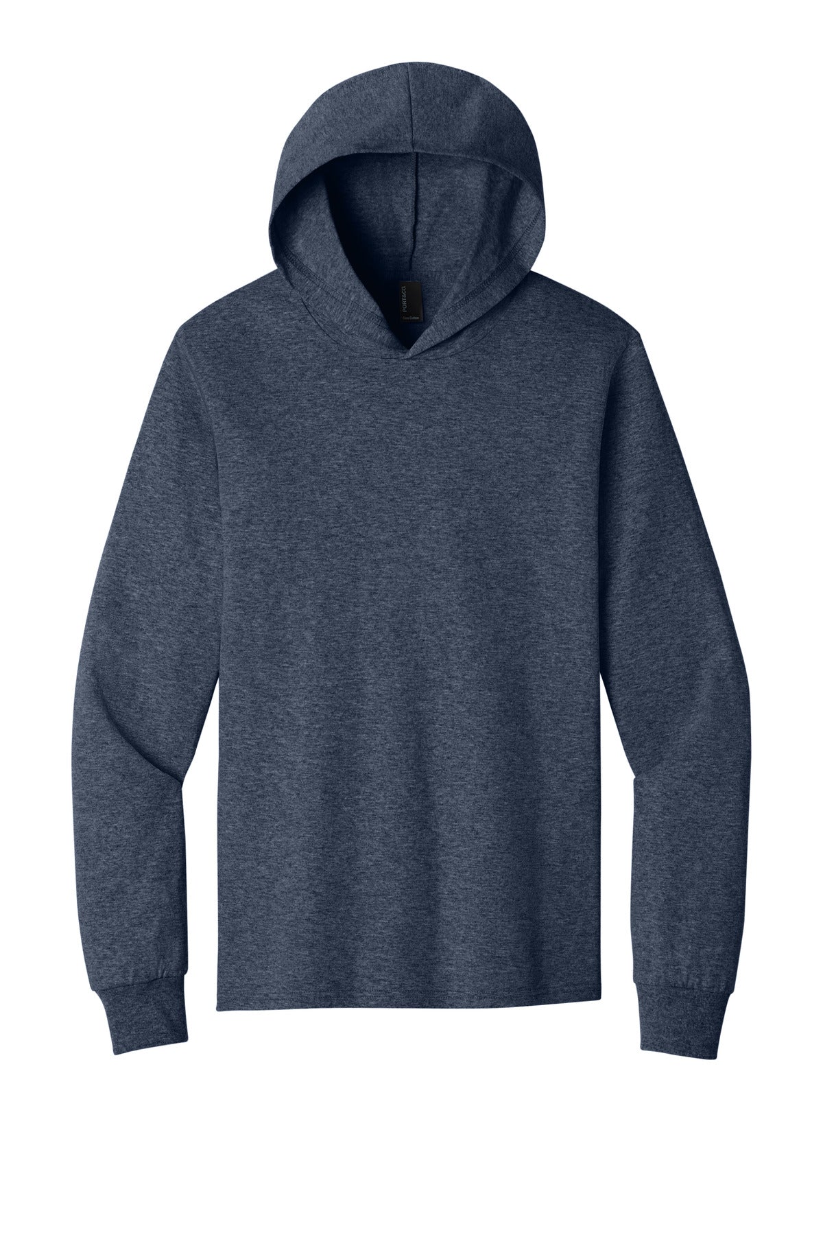 Custom Embroidered Port & Co T-Shirts  in Heather Navy
