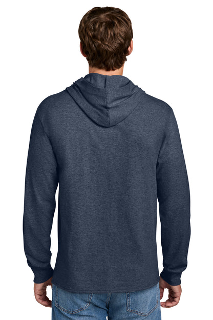 Custom Embroidered Port & Co T-Shirts  in Heather Navy