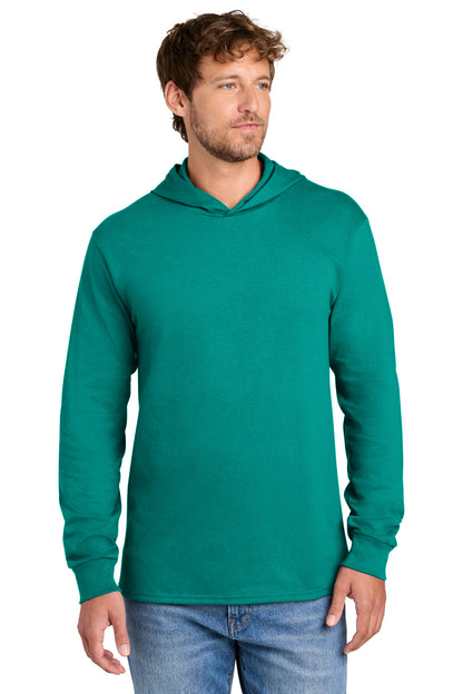 Custom Embroidered Port & Co T-Shirts  in Jade Green