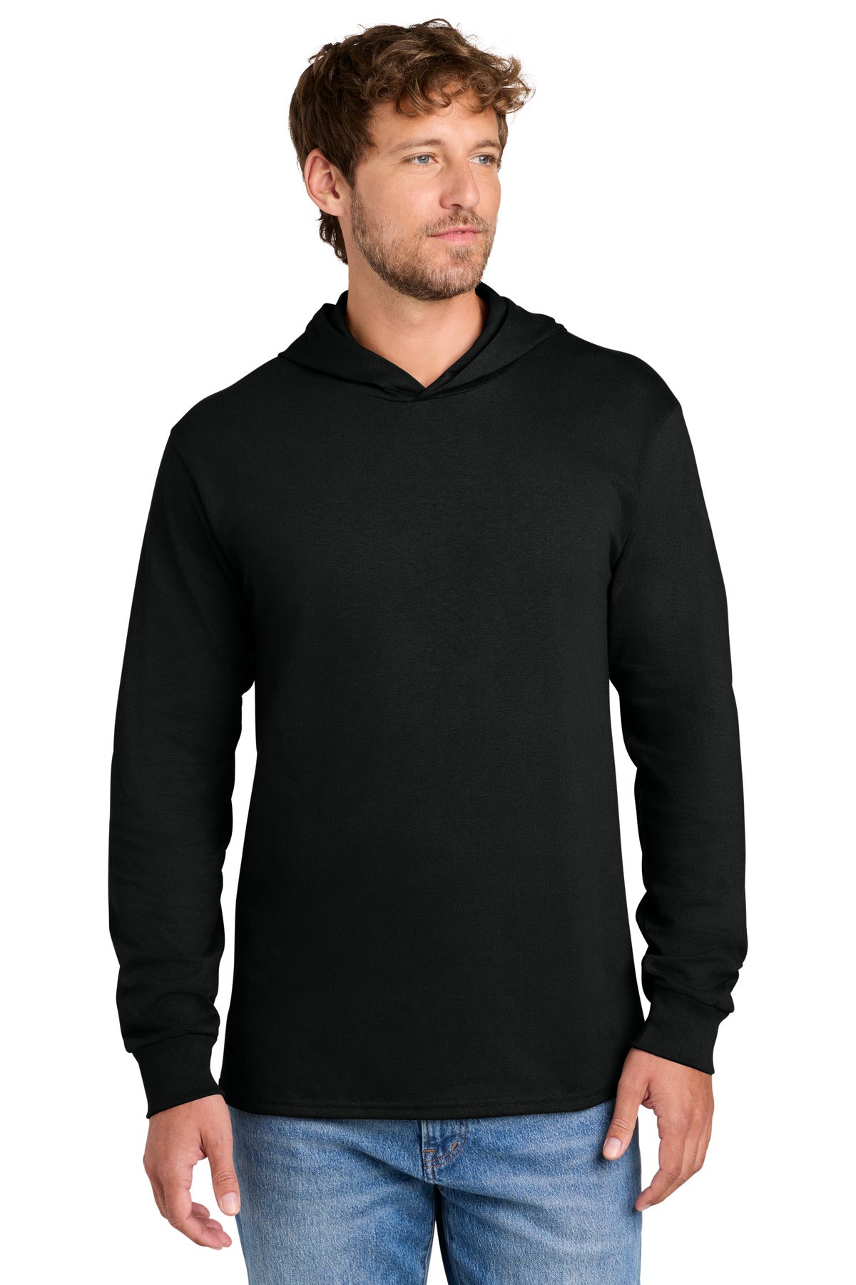 Custom Embroidered Port & Co T-Shirts  in Jet Black
