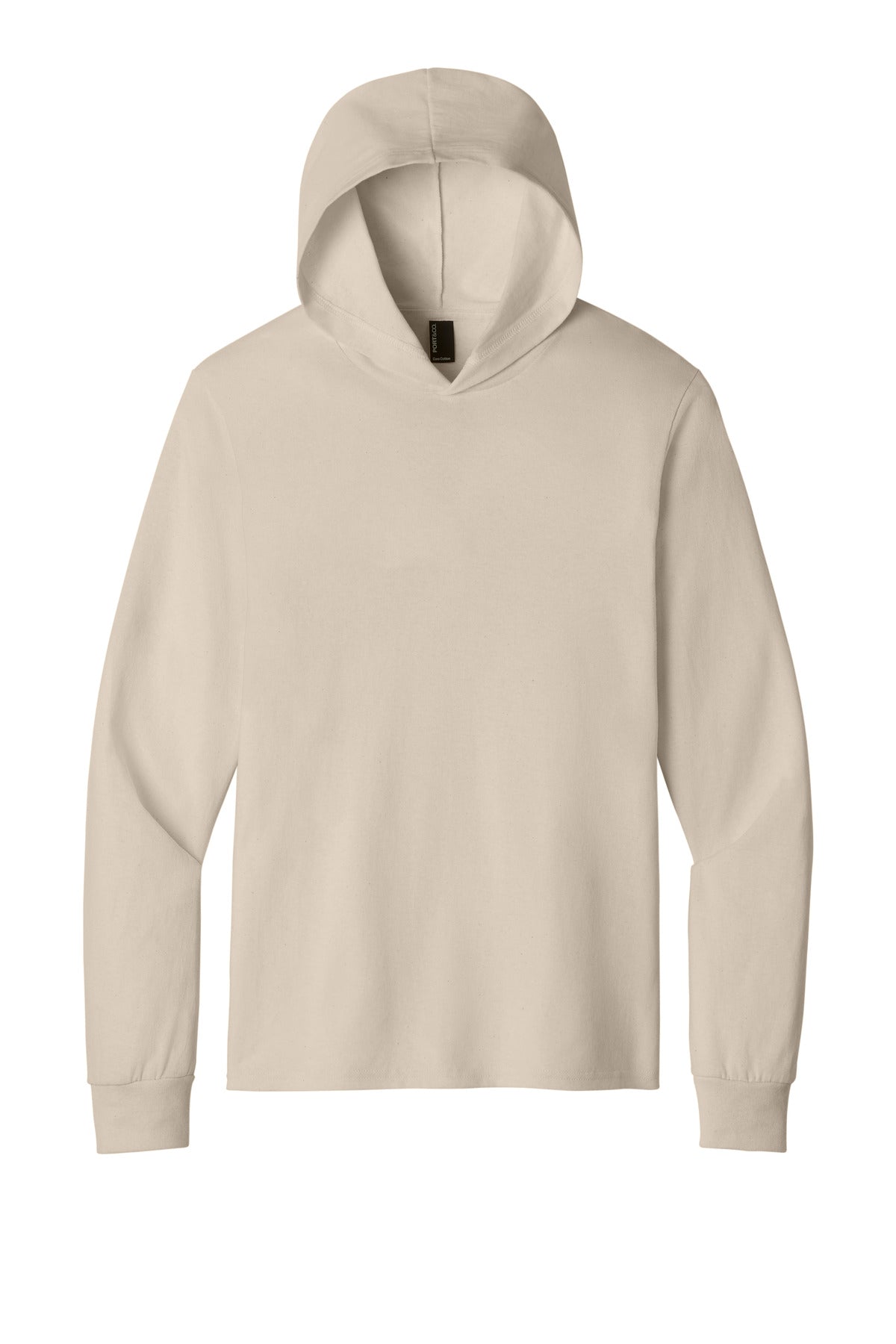 Custom Embroidered Port & Co T-Shirts  in Light Sand
