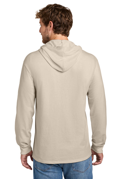 Custom Embroidered Port & Co T-Shirts  in Light Sand