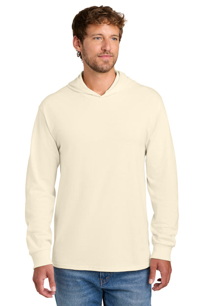 Custom Embroidered Port & Co T-Shirts  in Natural