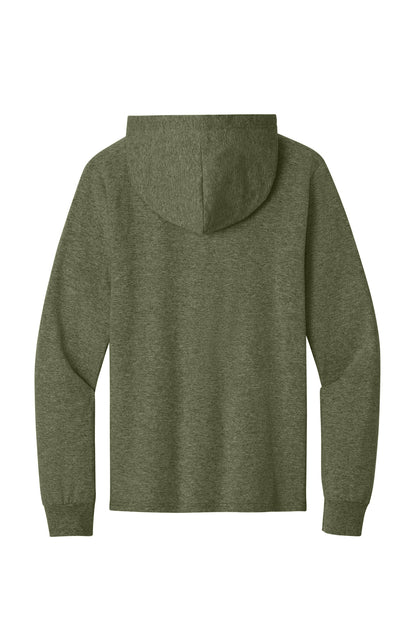 Custom Embroidered Port & Co T-Shirts  in Olive Drab Green Heather