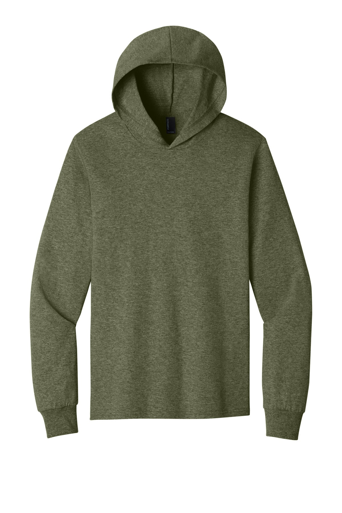 Custom Embroidered Port & Co T-Shirts  in Olive Drab Green Heather
