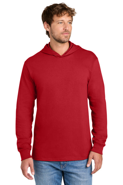 Custom Embroidered Port & Co T-Shirts  in Red