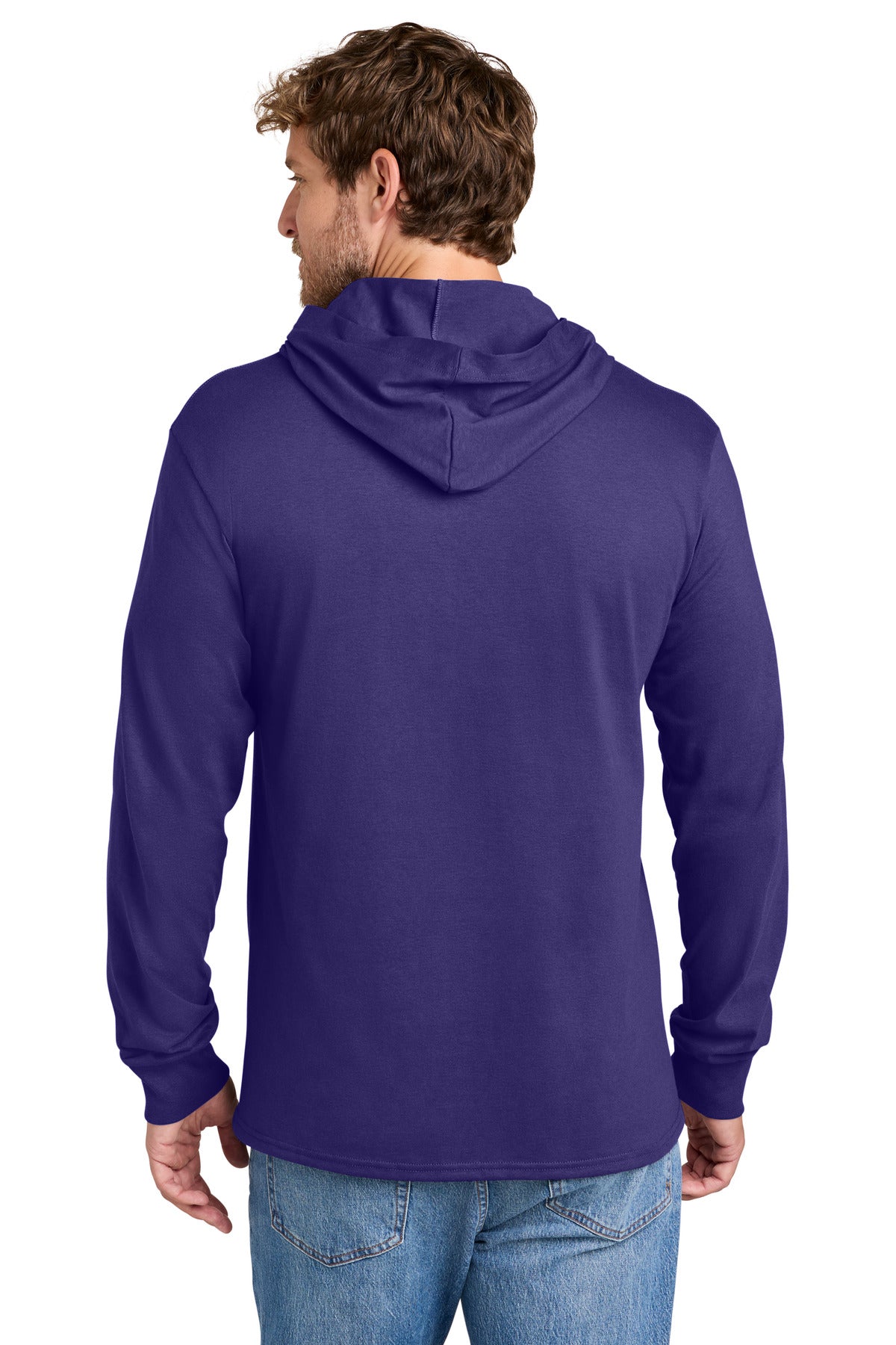 Custom Embroidered Port & Co T-Shirts  in Team Purple