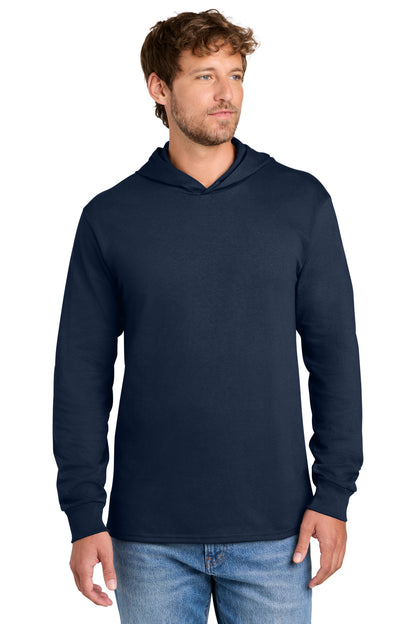 Custom Embroidered Port & Co T-Shirts  in True Navy