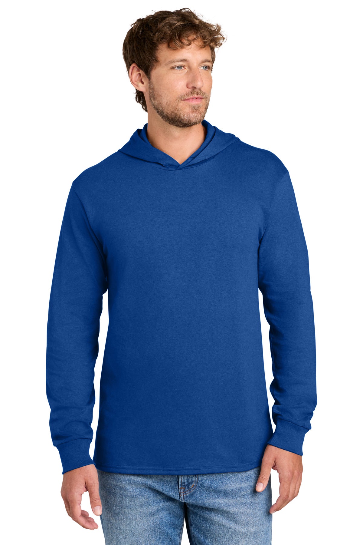 Custom Embroidered Port & Co T-Shirts  in True Royal