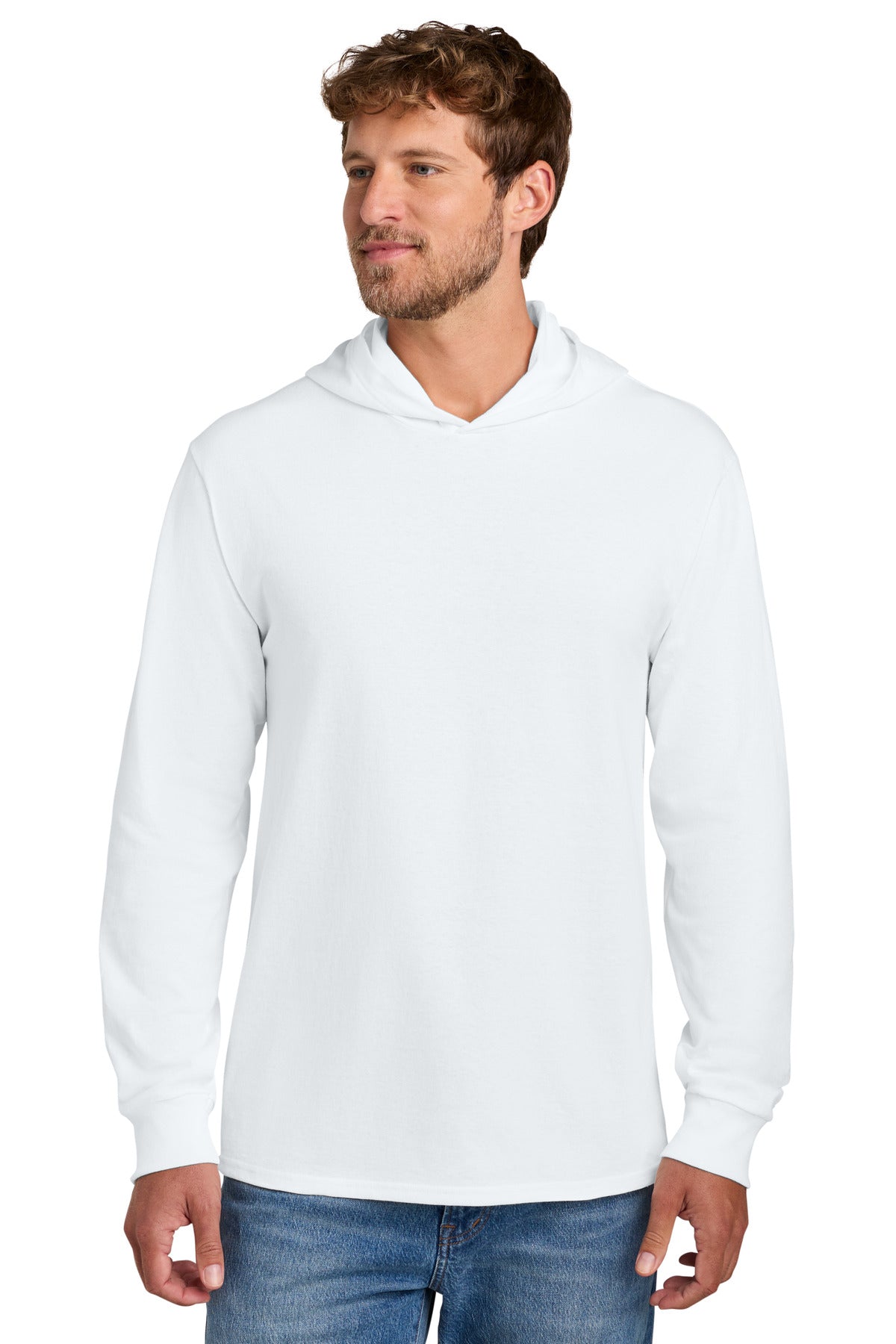 Custom Embroidered Port & Co T-Shirts  in White