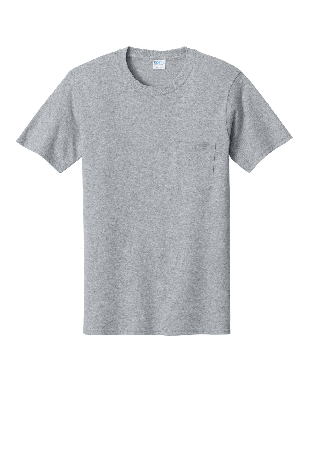 Custom Embroidered Port & Co T-Shirts  in Athletic Heather