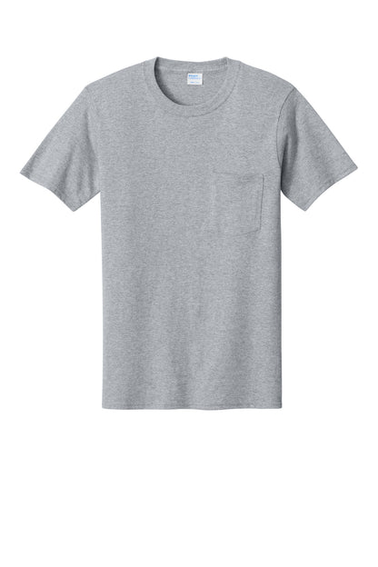 Custom Embroidered Port & Co T-Shirts  in Athletic Heather