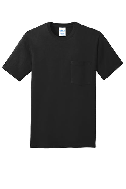 Port & Company Core Cotton Pocket Tee. PC54P