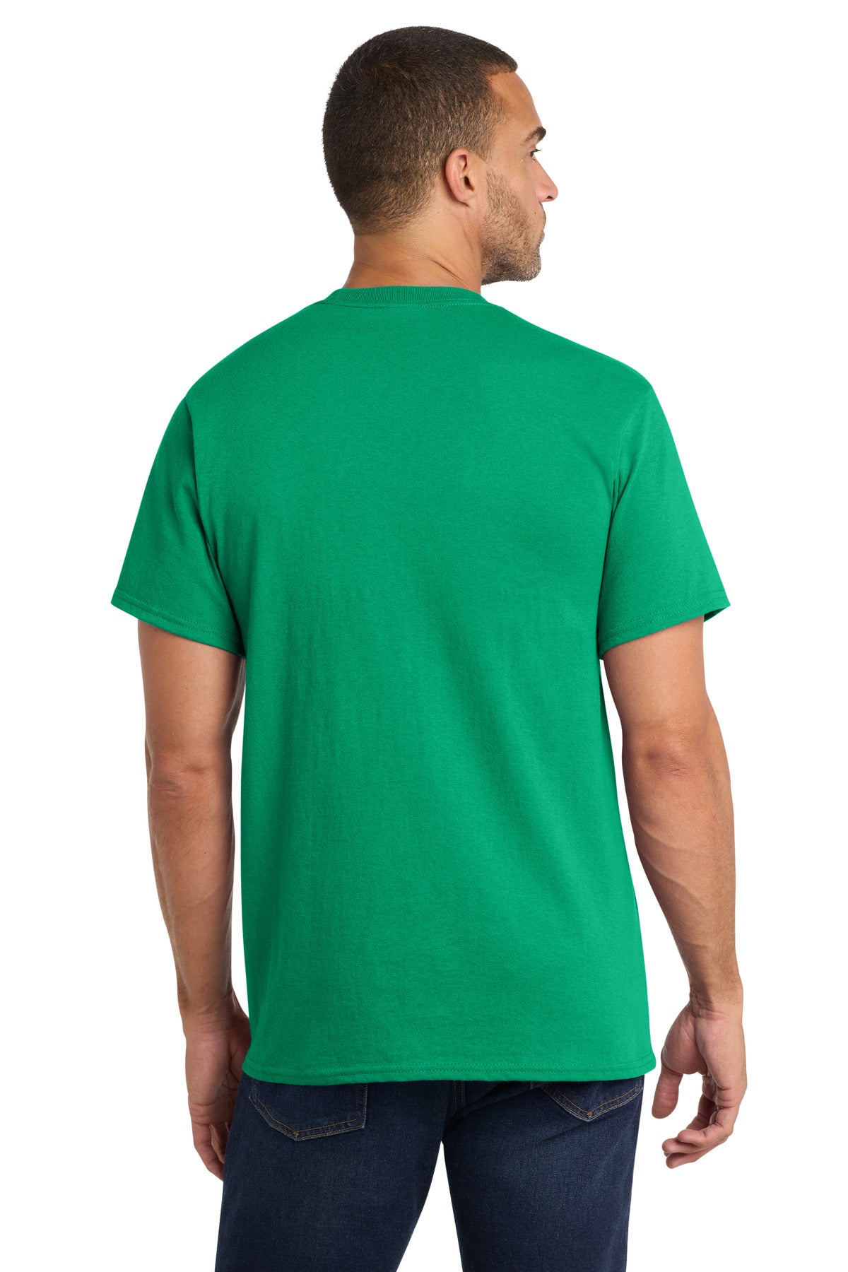 Custom Embroidered Port & Co T-Shirts  in Kelly
