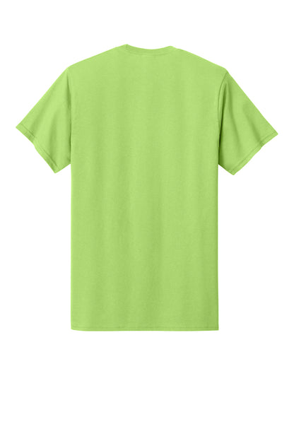 Custom Embroidered Port & Co T-Shirts  in Lime