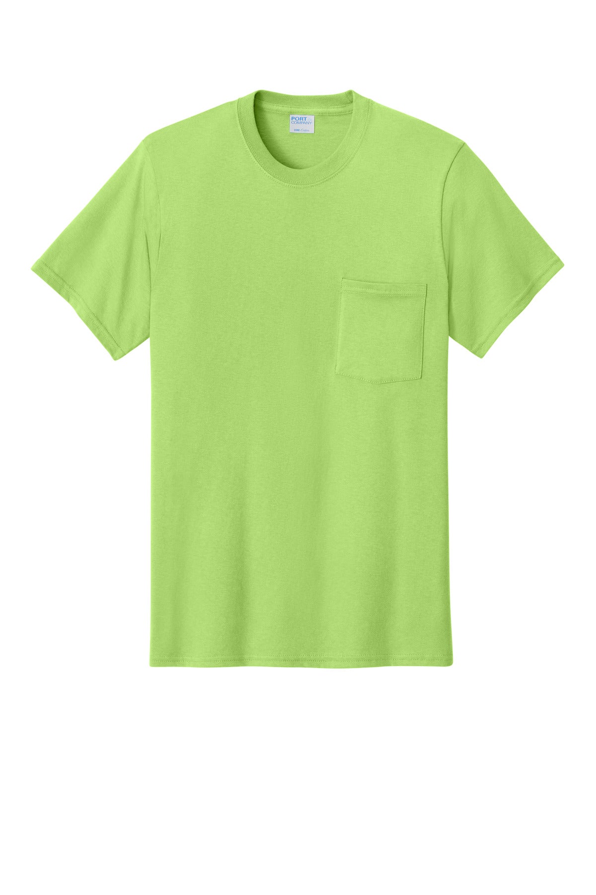 Custom Embroidered Port & Co T-Shirts  in Lime