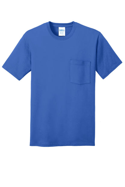 Port & Company Core Cotton Pocket Tee. PC54P