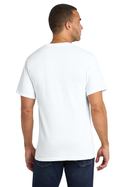 Custom Embroidered Port & Co T-Shirts  in White