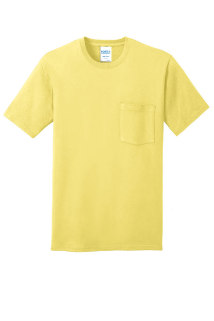 Port & Company Core Cotton Pocket Tee. PC54P