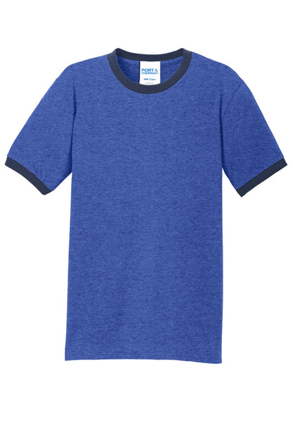 Port & Company Core Cotton Ringer Tee.  PC54R