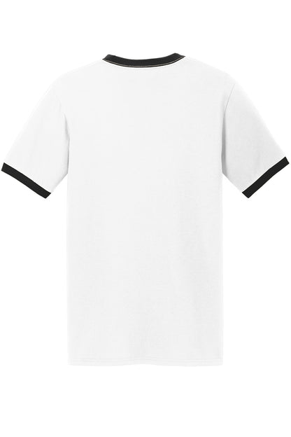 Port & Company Core Cotton Ringer Tee.  PC54R