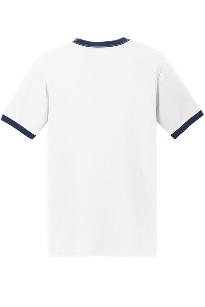 Port & Company Core Cotton Ringer Tee.  PC54R