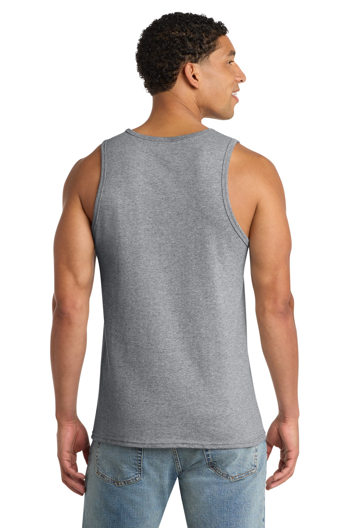 Custom Embroidered Port & Co T-Shirts  in Athletic Heather