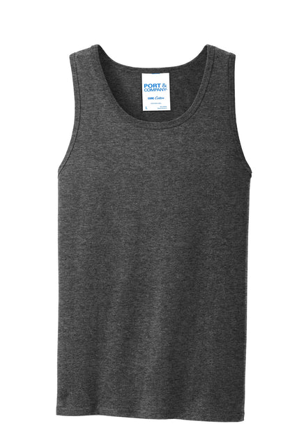 Custom Embroidered Port & Co T-Shirts  in Dark Heather Grey