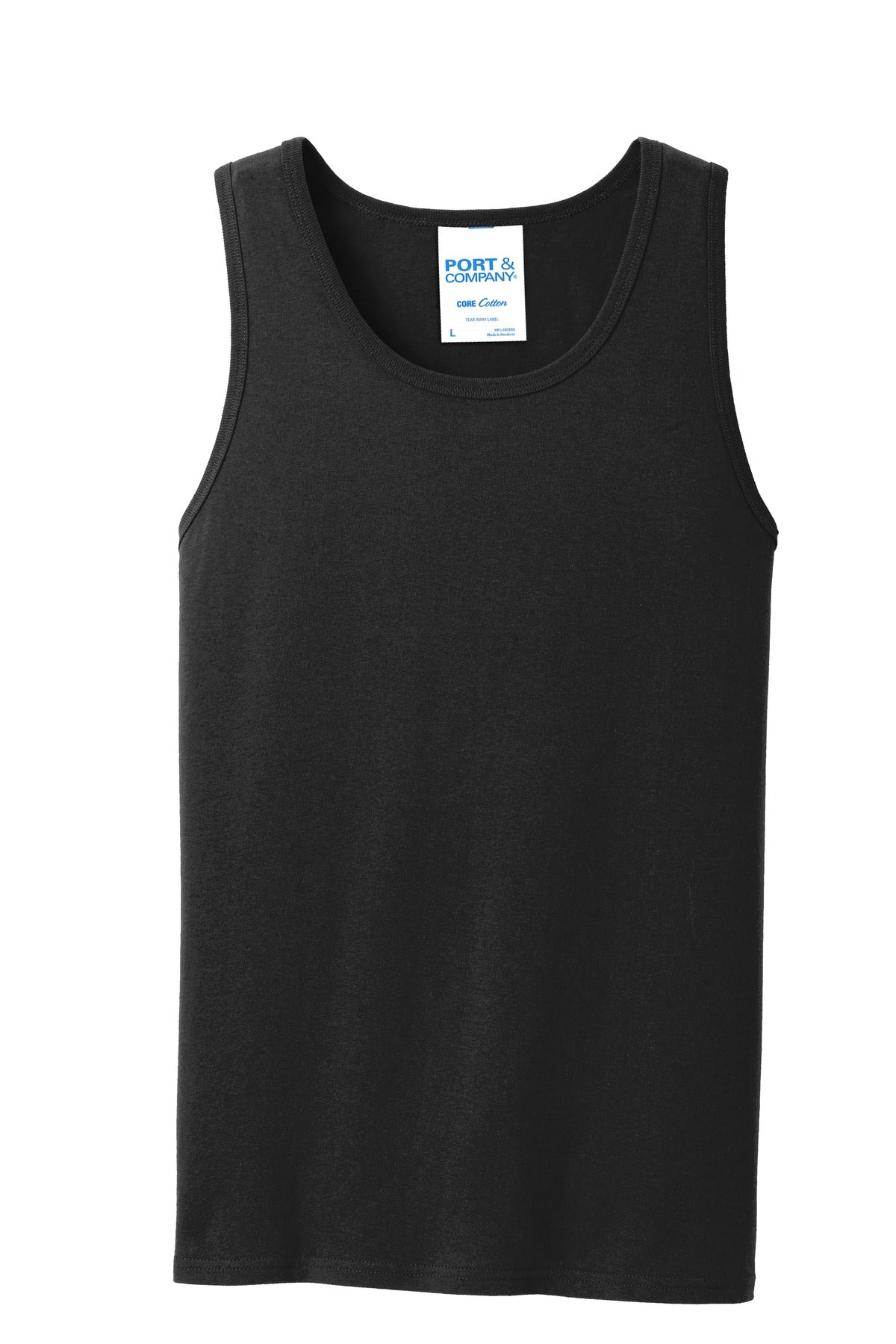 Custom Embroidered Port & Co T-Shirts  in Jet Black
