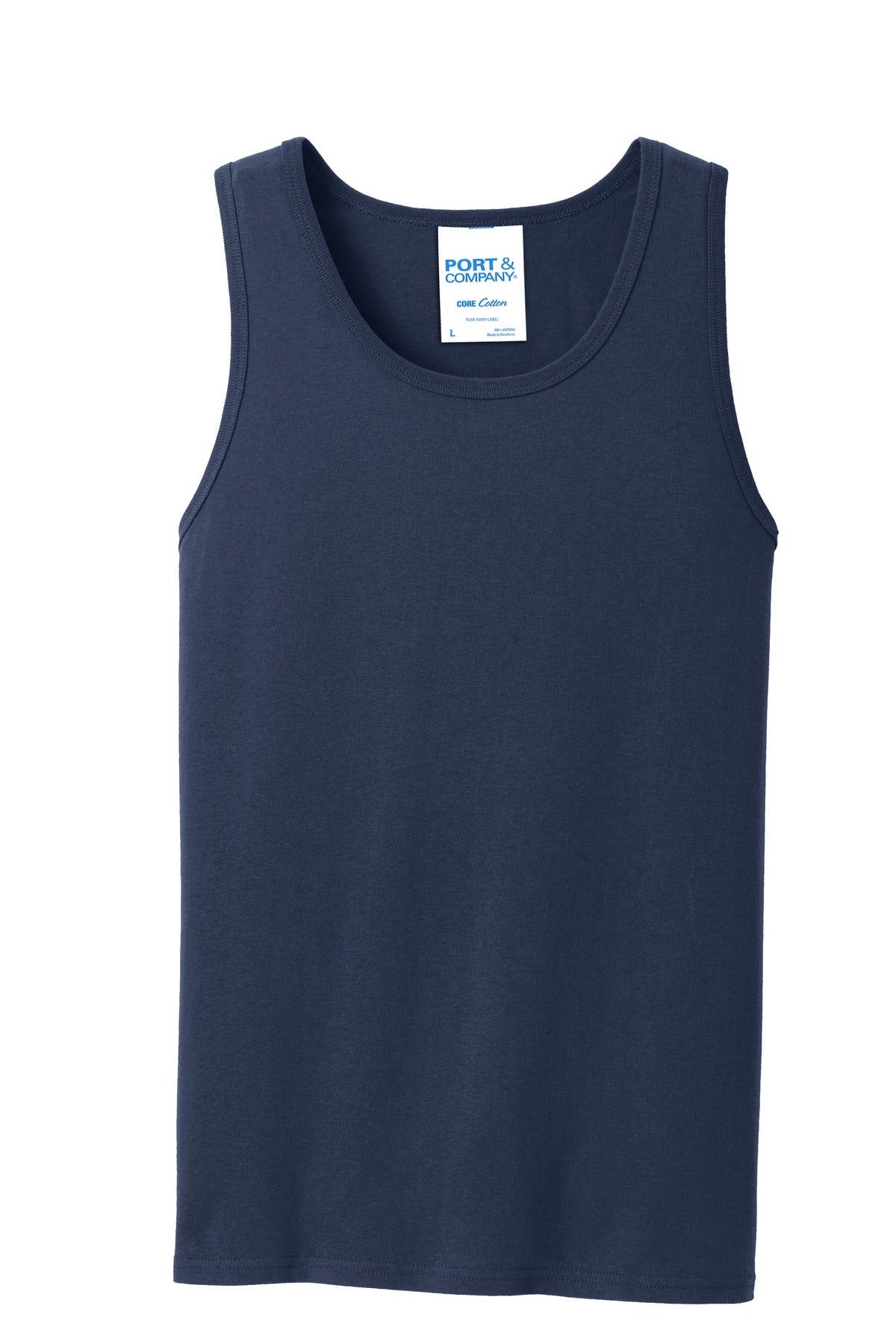 Custom Embroidered Port & Co T-Shirts  in Navy