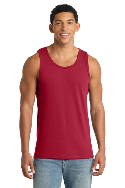 Custom Embroidered Port & Co T-Shirts  in Red
