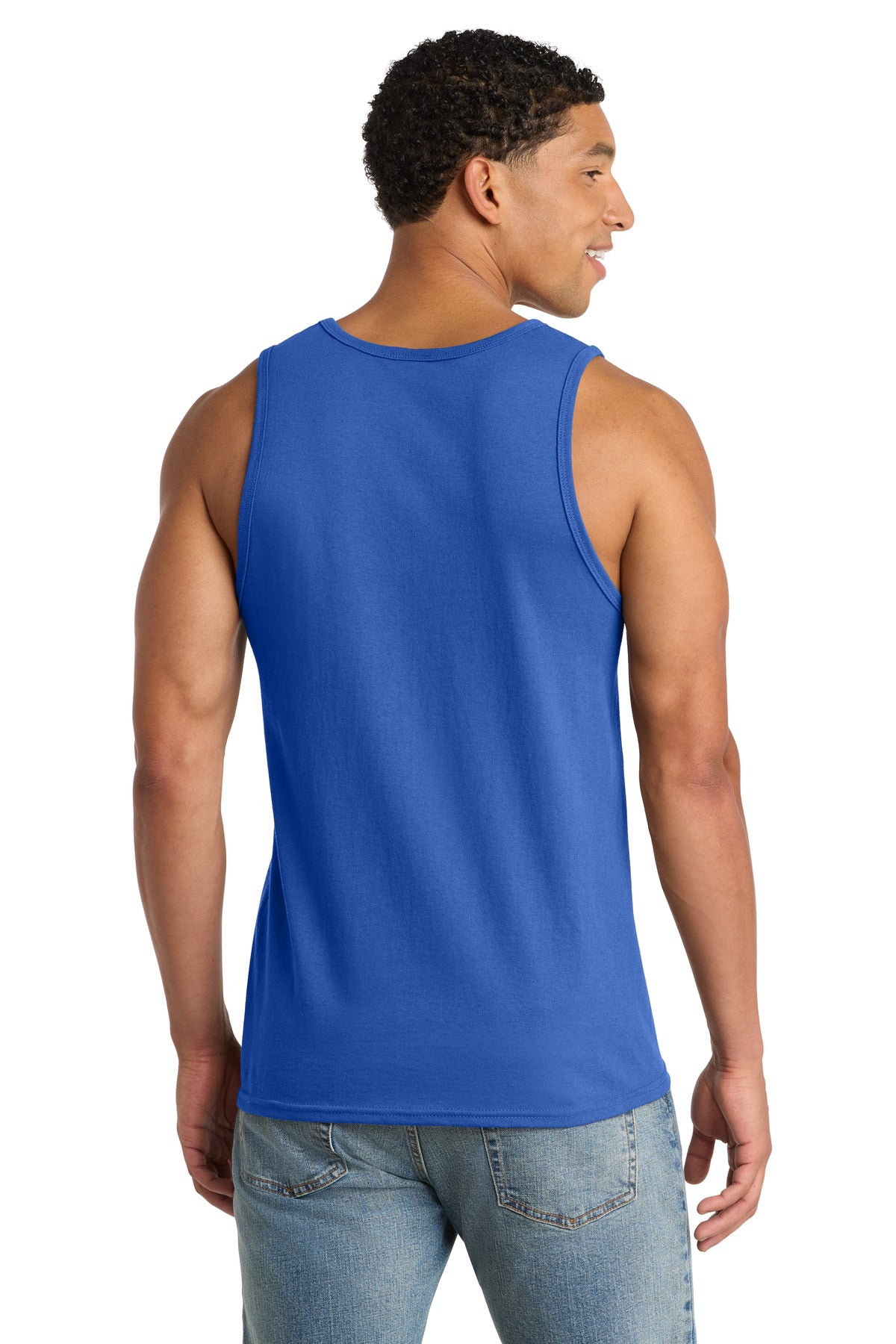 Custom Embroidered Port & Co T-Shirts  in Royal