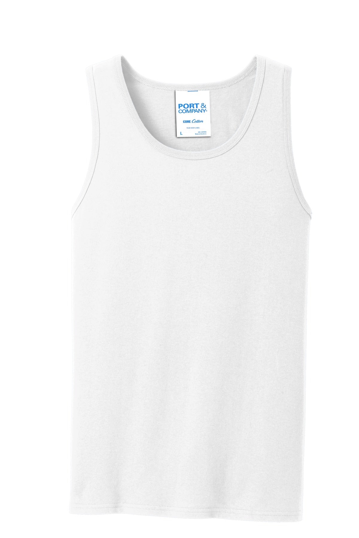 Custom Embroidered Port & Co T-Shirts  in White