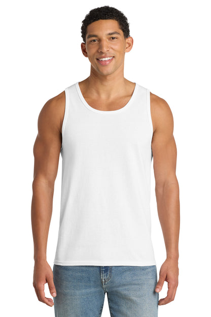 Custom Embroidered Port & Co T-Shirts  in White