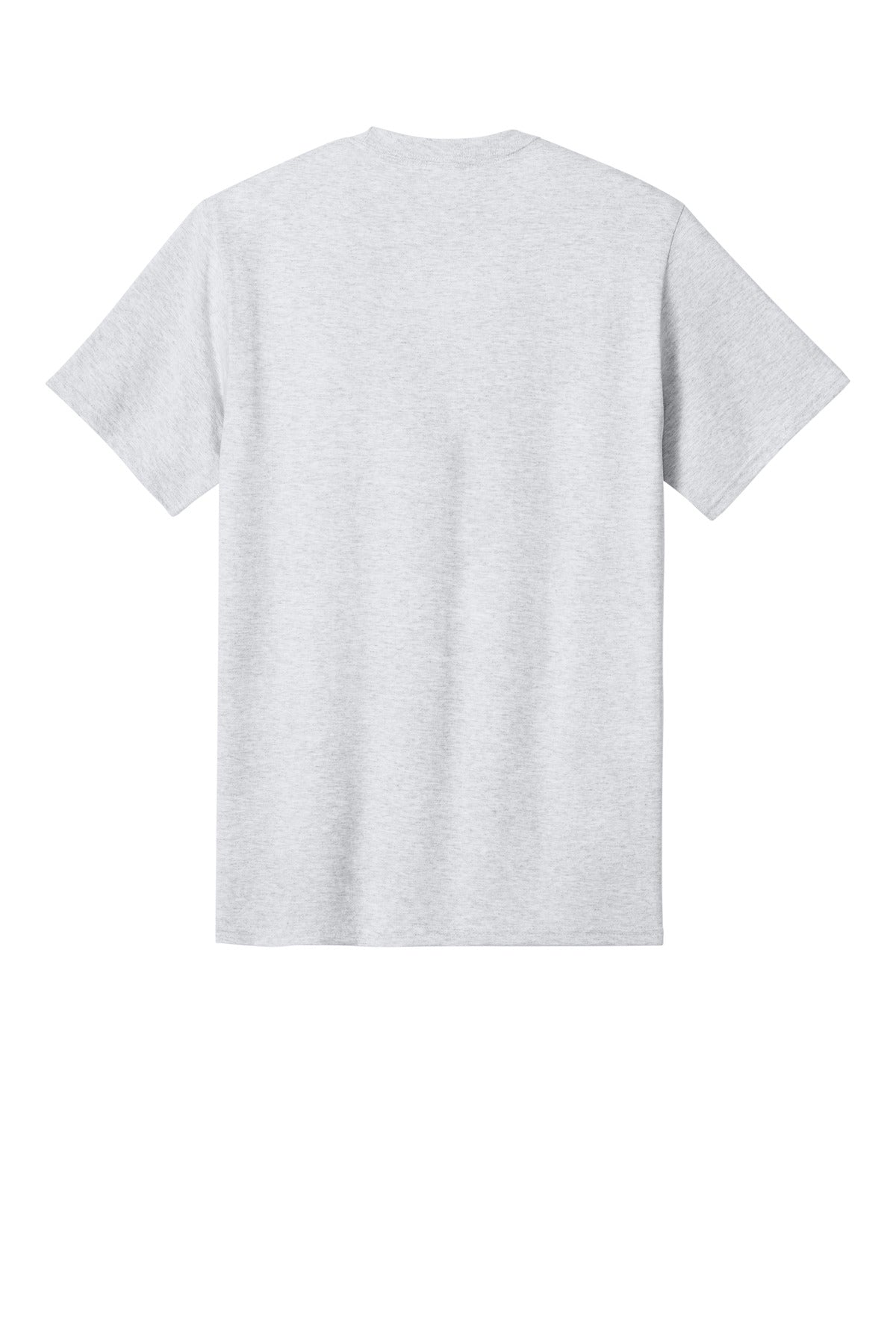 Custom Embroidered Port & Co T-Shirts  in Ash