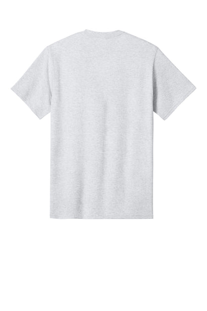 Custom Embroidered Port & Co T-Shirts  in Ash