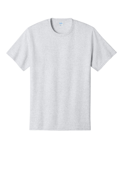 Custom Embroidered Port & Co T-Shirts  in Ash