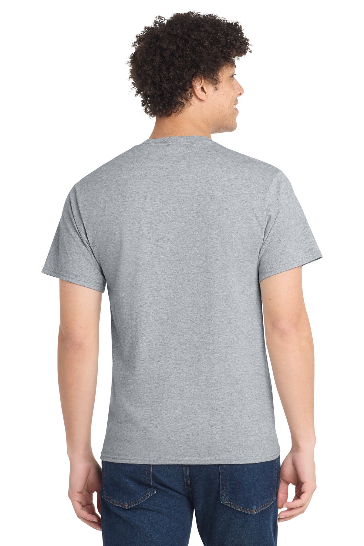 Custom Embroidered Port & Co T-Shirts  in Athletic Heather