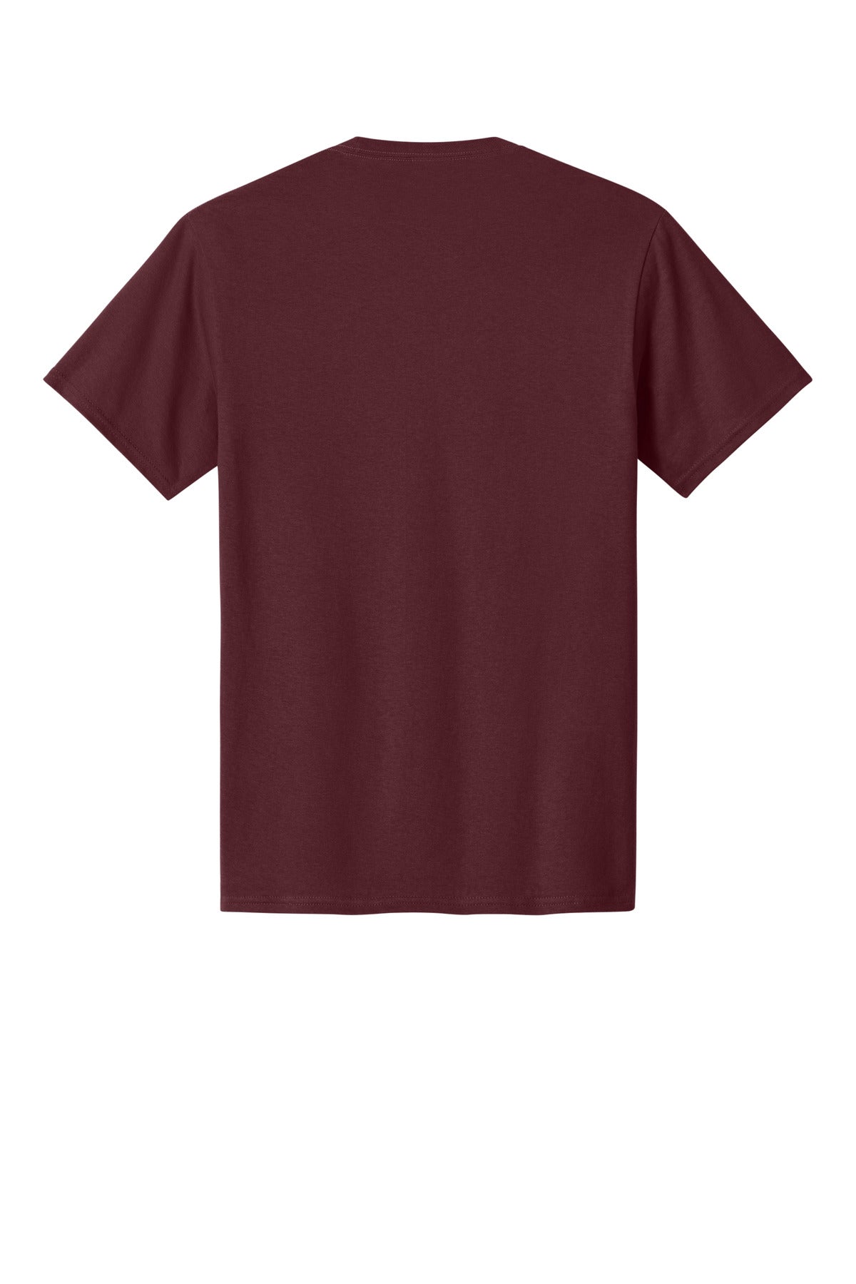 Custom Embroidered Port & Co T-Shirts  in Athletic Maroon