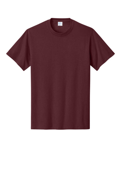Custom Embroidered Port & Co T-Shirts  in Athletic Maroon